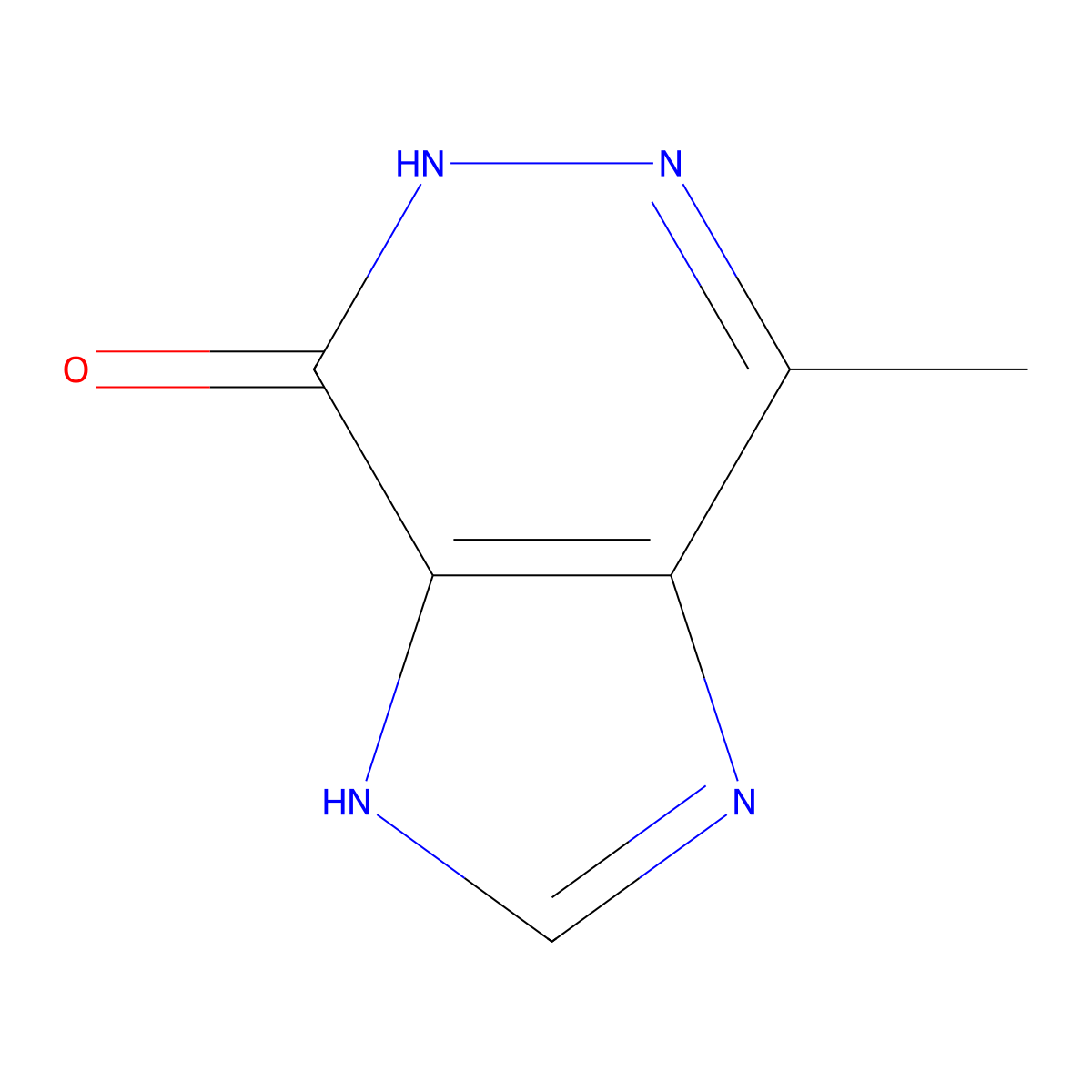 4-methyl-1H-imidazo[4,5-d]pyridazin-7-ol molecular structure, CAS 28682-99-7