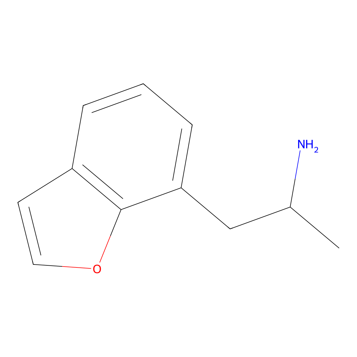 7-(2-Aminopropyl)benzofuran molecular structure, CAS 286834-87-5