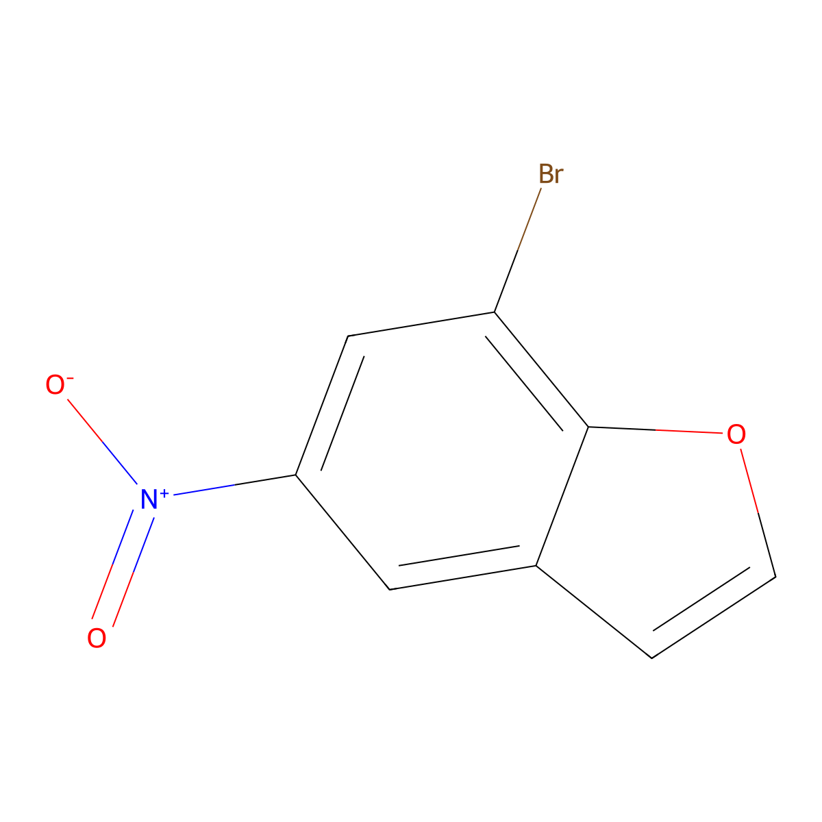 7-Bromo-5-nitrobenzofuran molecular structure, CAS 286836-13-3