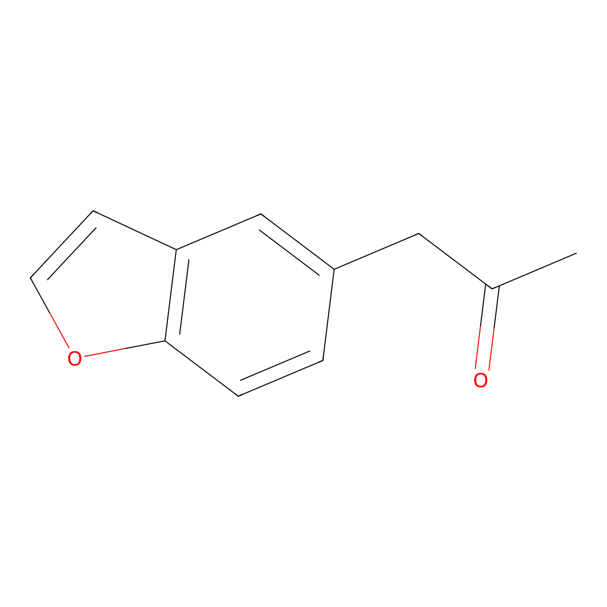1-(1-Benzofuran-5-yl)propan-2-one molecular structure, CAS 286836-32-6