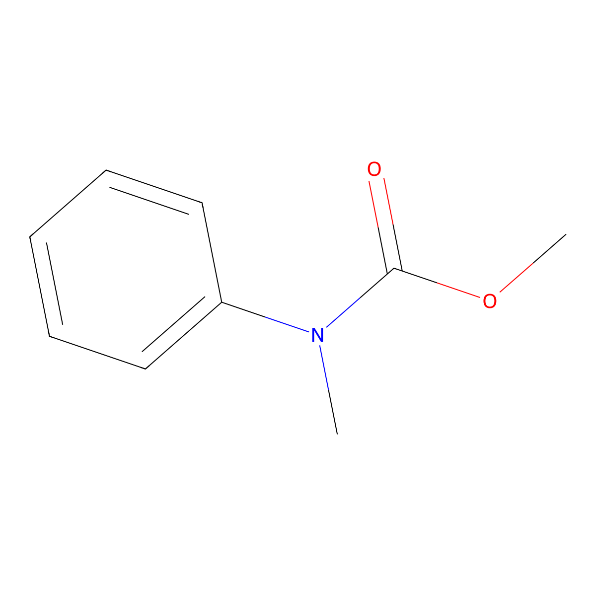 Methyl methyl(phenyl)carbamate molecular structure, CAS 28685-60-1