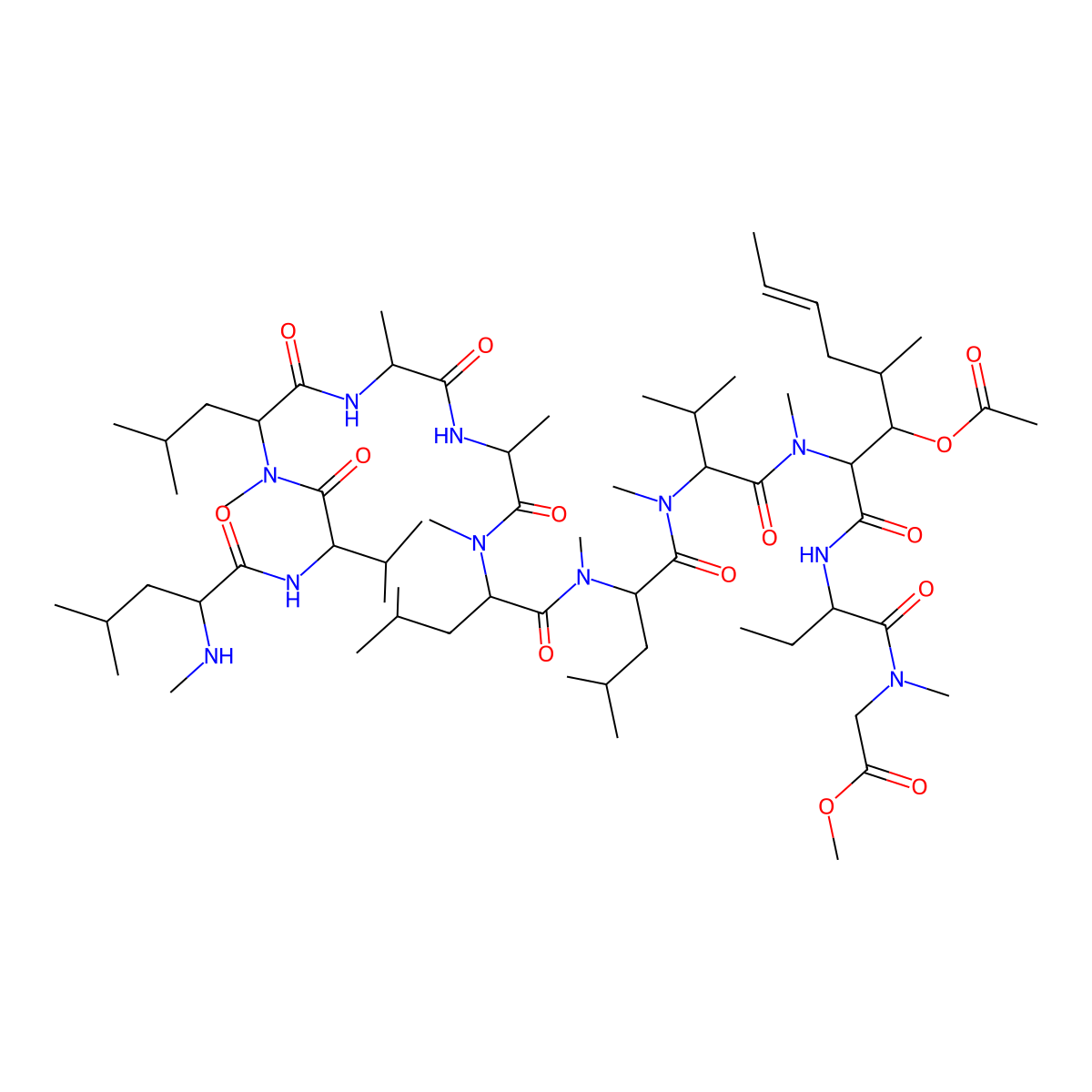 Cyclosporin A-Derivative 1 (Free base) molecular structure, CAS 286852-20-8