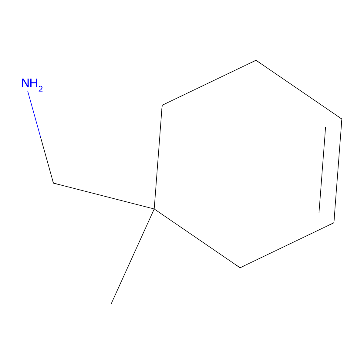 (1-Methylcyclohex-3-en-1-yl)methanamine molecular structure, CAS 28688-69-9