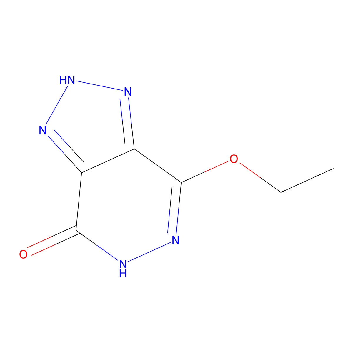 4-ethoxy-1H-[1,2,3]triazolo[4,5-d]pyridazin-7-ol molecular structure, CAS 28689-74-9