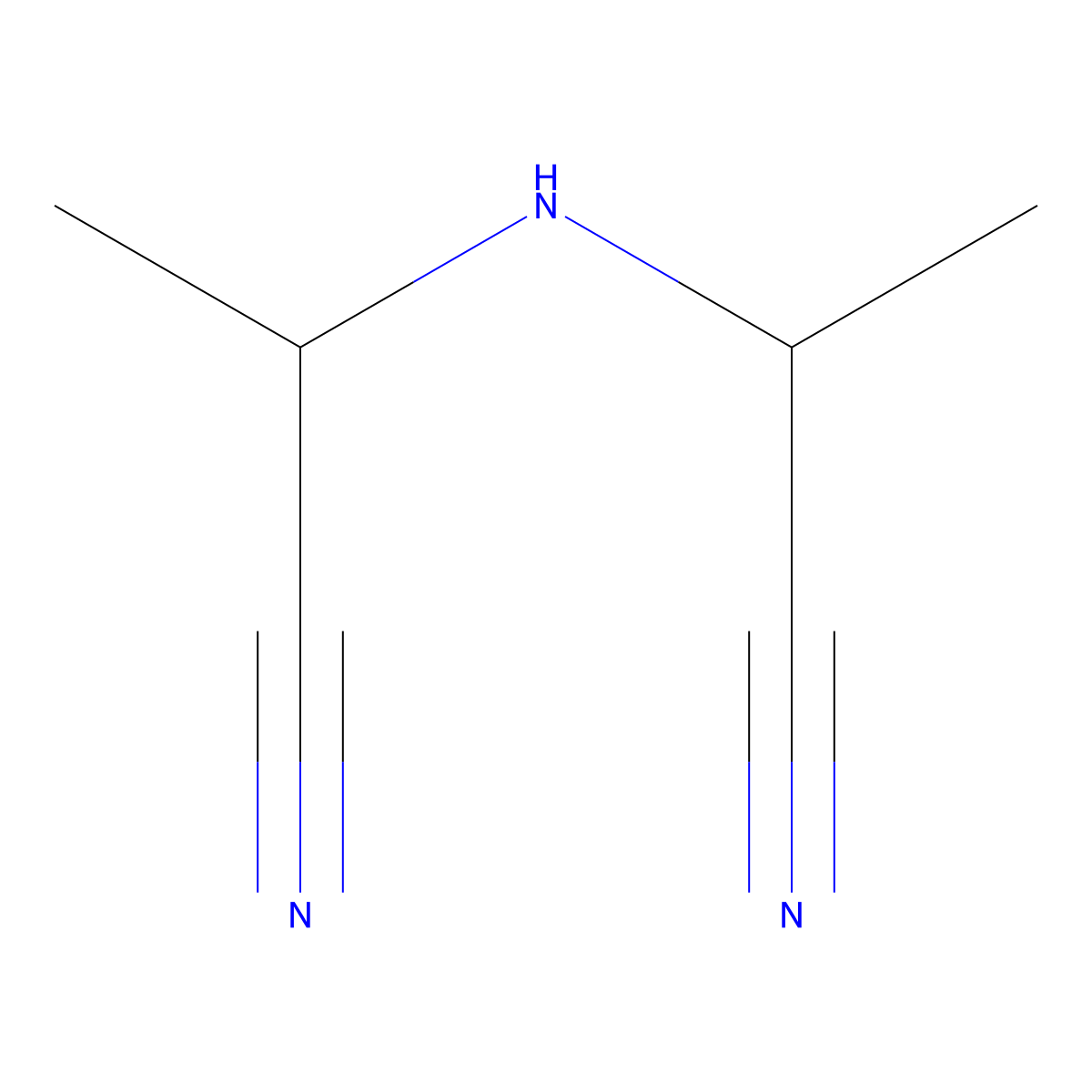 2,2'-Iminobis(propanenitrile) molecular structure, CAS 2869-25-2
