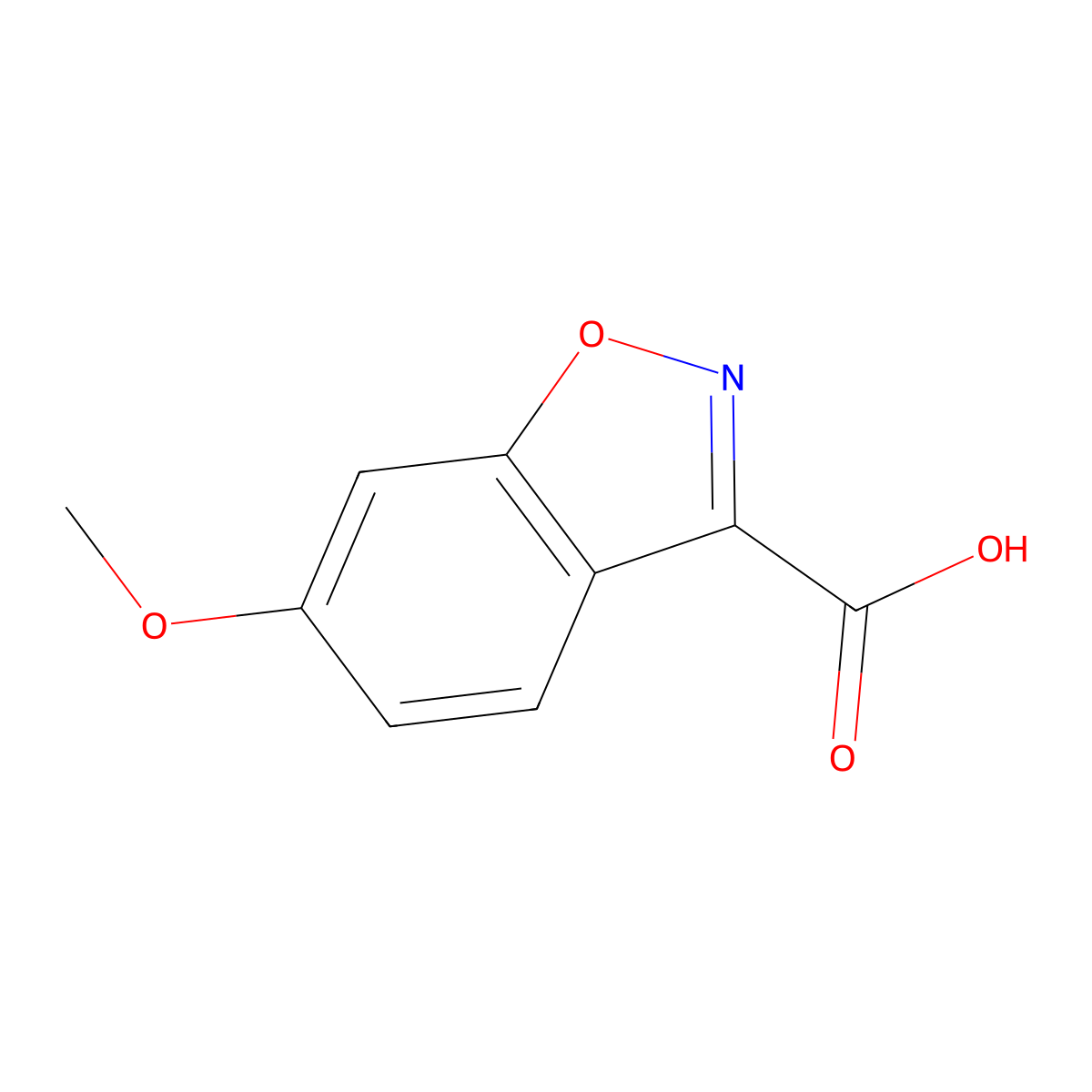 6-Methoxybenzo[d]isoxazole-3-carboxylic acid molecular structure, CAS 28691-48-7