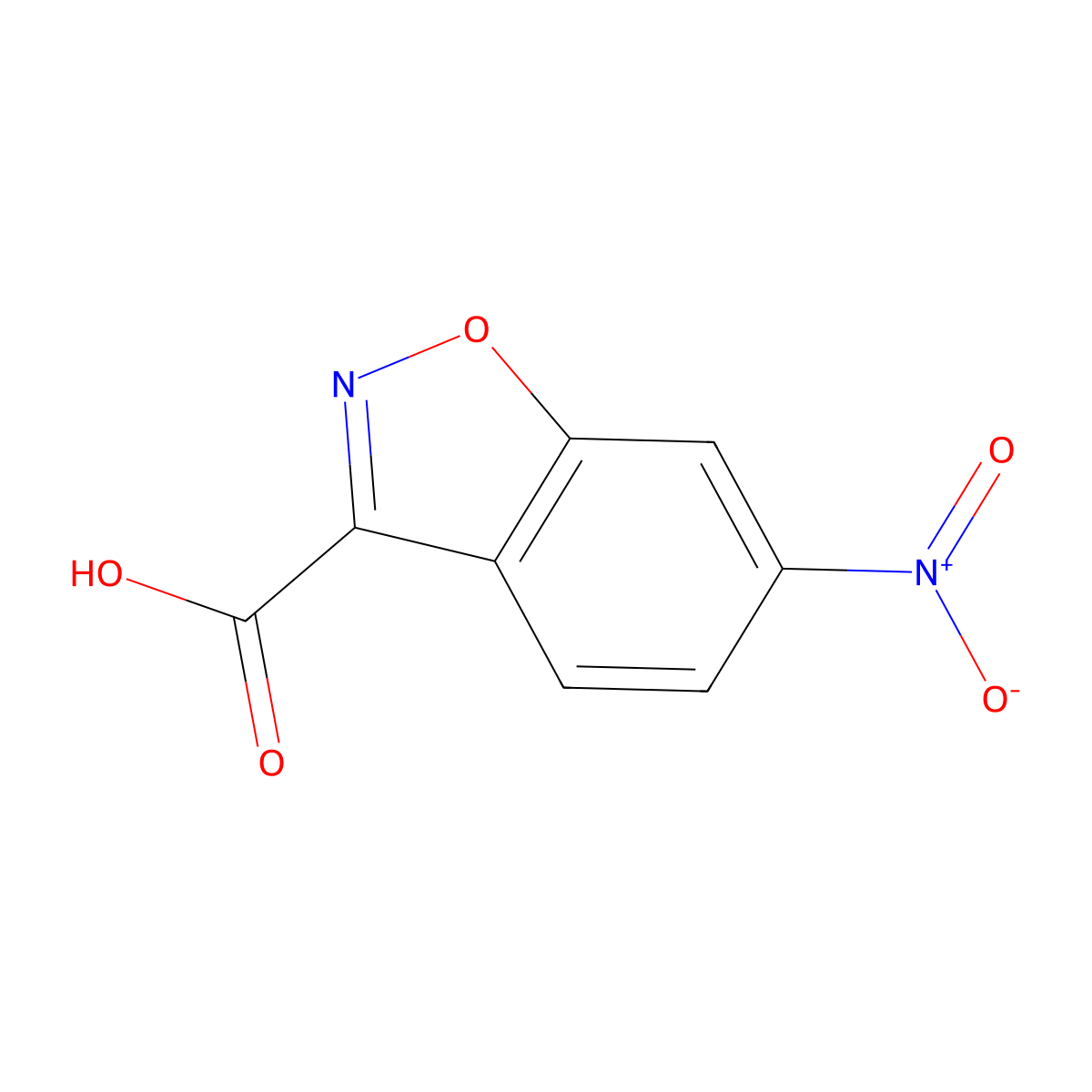 6-Nitro-1,2-benzoxazole-3-carboxylic acid molecular structure, CAS 28691-50-1