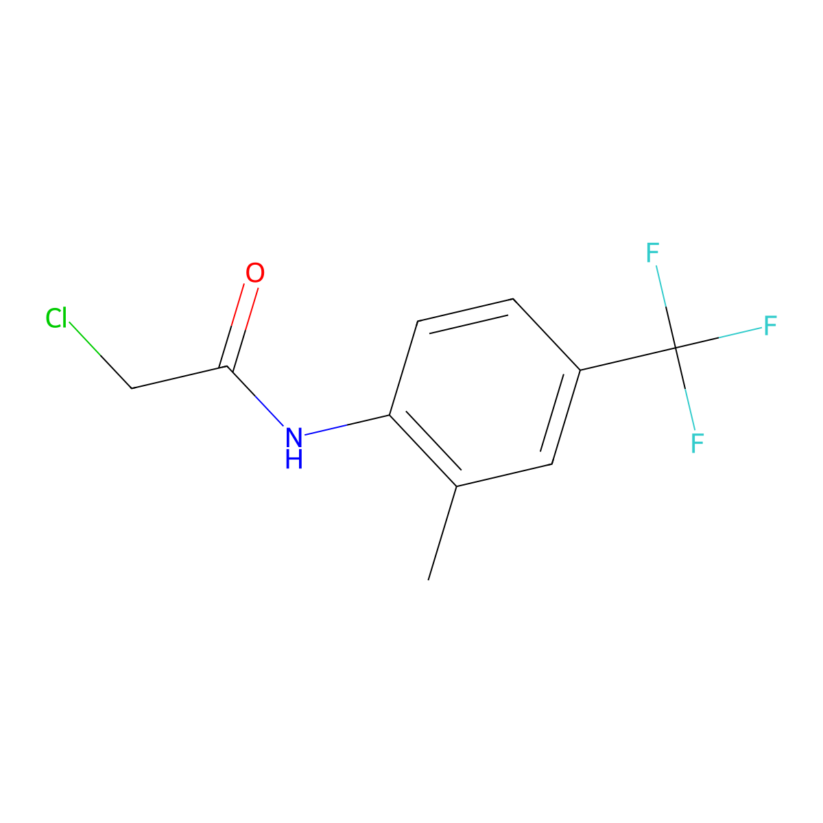 2-Chloro-N-[2-methyl-4-(trifluoromethyl)phenyl]acetamide molecular structure, CAS 2869211-84-5
