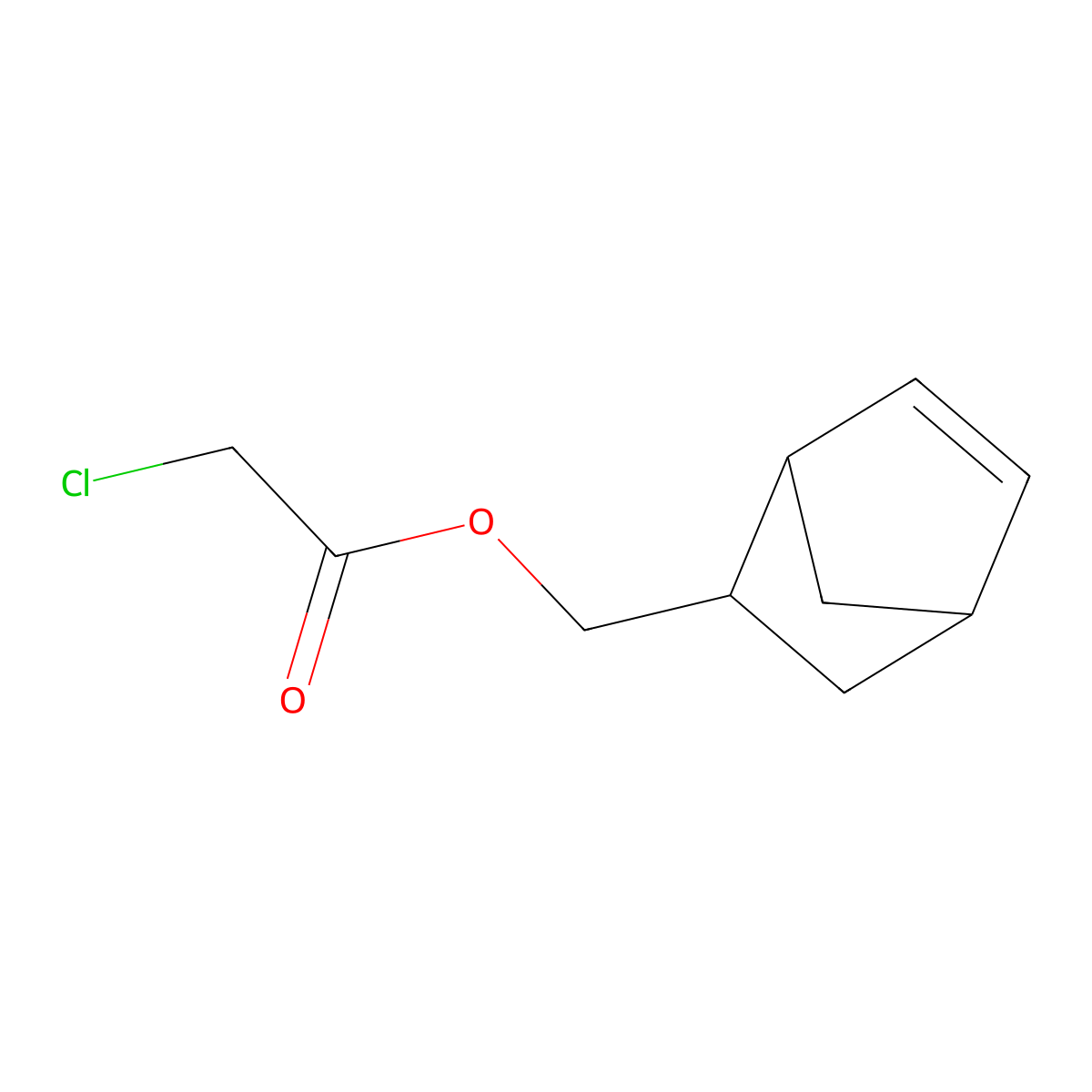 Acetic acid, 2-chloro-, bicyclo(2.2.1)hept-5-en-2-ylmethyl ester molecular structure, CAS 28693-00-7
