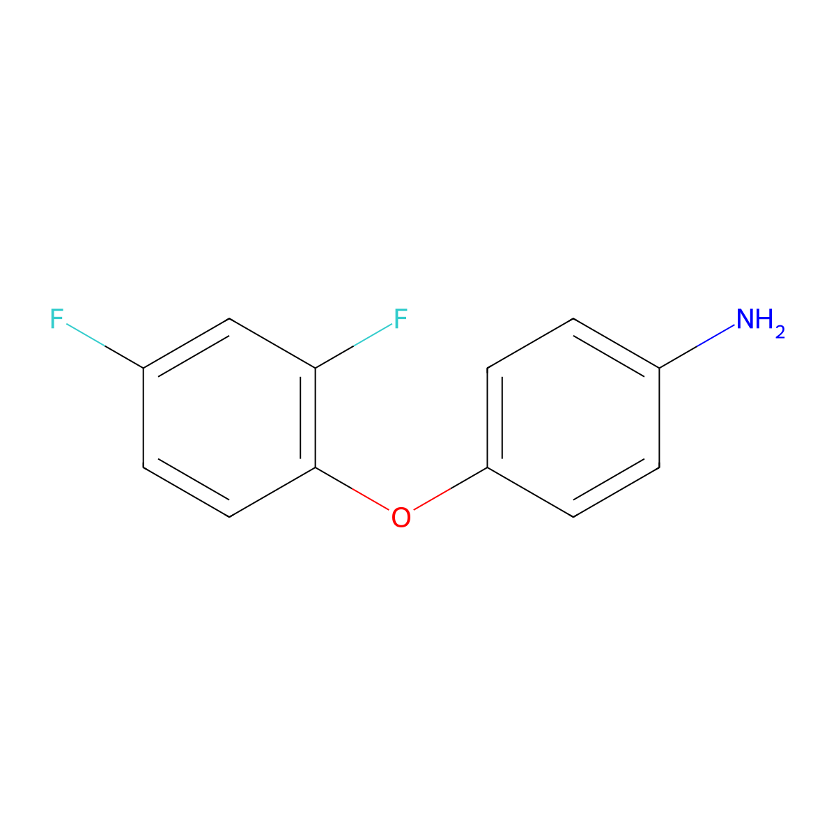 4-(2,4-Difluorophenoxy)aniline molecular structure, CAS 286932-63-6