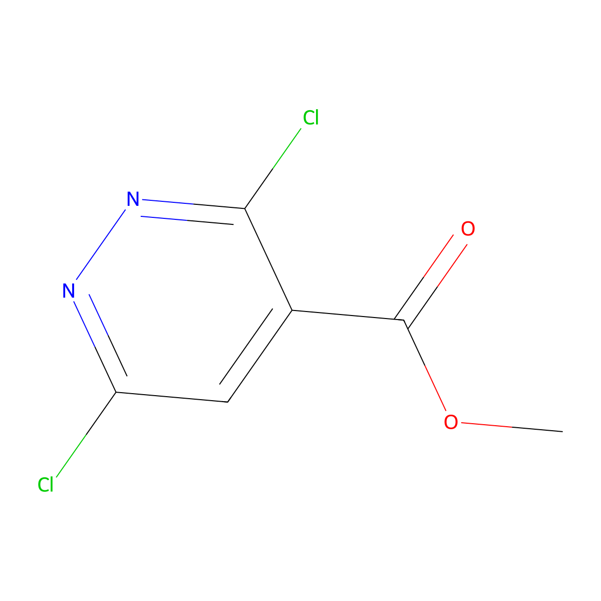 Methyl 3,6-dichloropyridazine-4-carboxylate molecular structure, CAS 286946-24-5