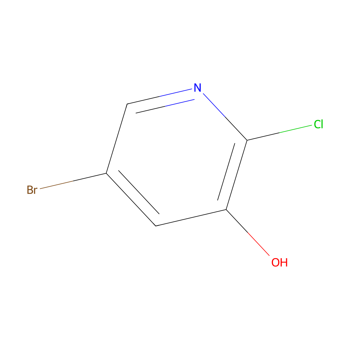 5-Bromo-2-chloropyridin-3-ol molecular structure, CAS 286946-77-8