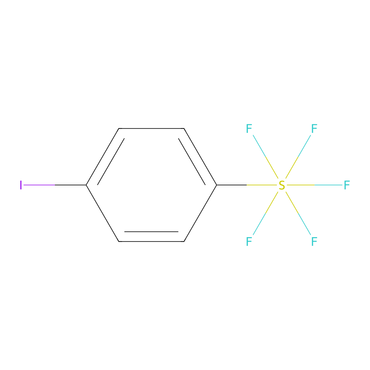 4-Iodophenylsulfur Pentafluoride molecular structure, CAS 286947-68-0