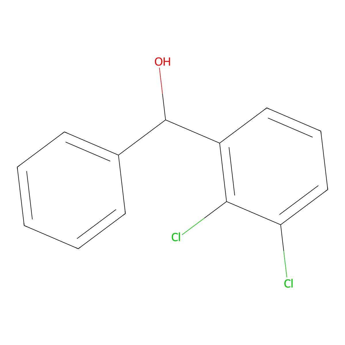 (2,3-Dichlorophenyl)(phenyl)methanol molecular structure, CAS 286947-77-1