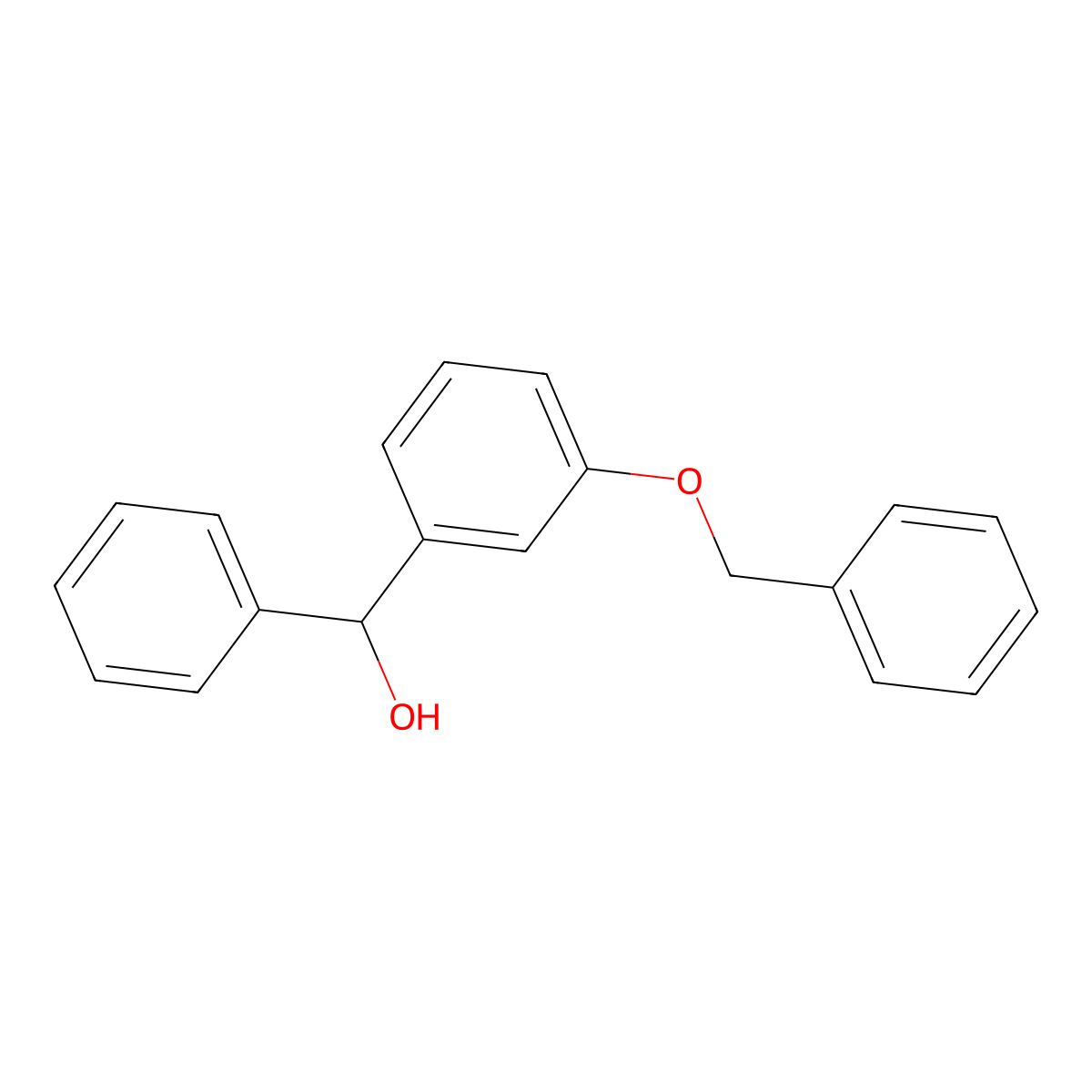 (3-(Benzyloxy)phenyl)(phenyl)methanol molecular structure, CAS 286947-79-3