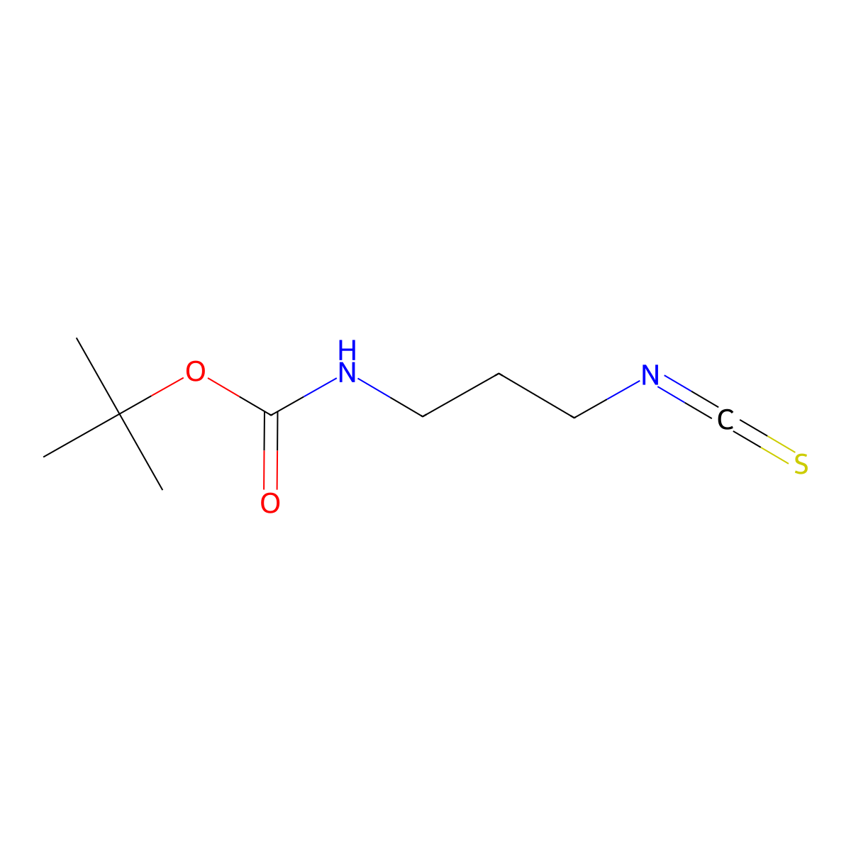 tert-butyl N-(3-isothiocyanatopropyl)carbamate molecular structure, CAS 286955-45-1