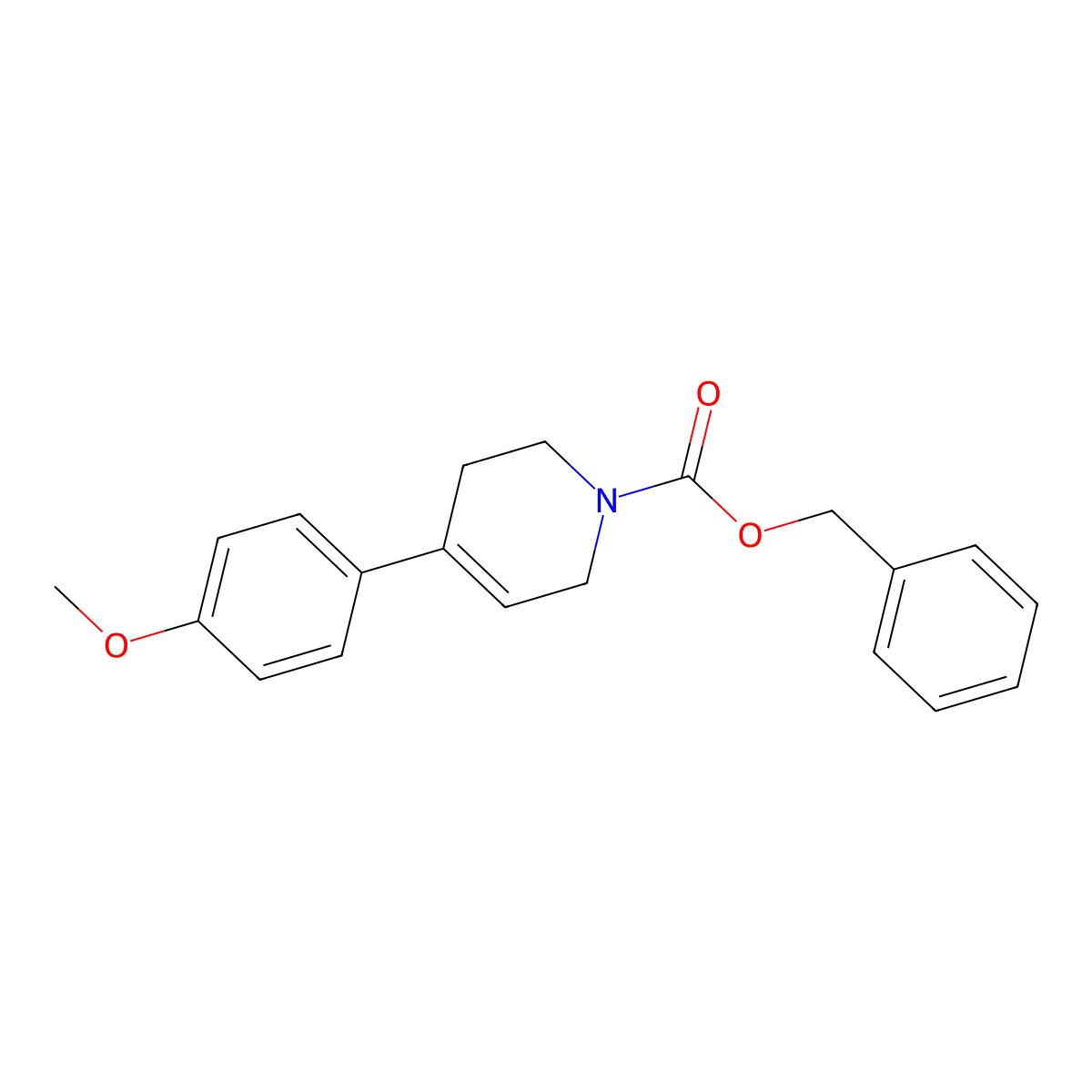 4-(4-Methoxyphenyl)-1,2,3,6-tetrahydropyridine-1-carboxylic acid benzyl ester molecular structure, CAS 286961-23-7
