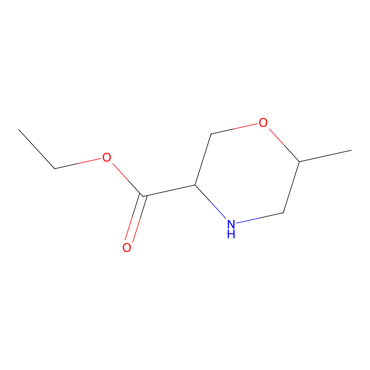 ethyl (3R,6R)-6-methylmorpholine-3-carboxylate molecular structure, CAS 2869870-88-0