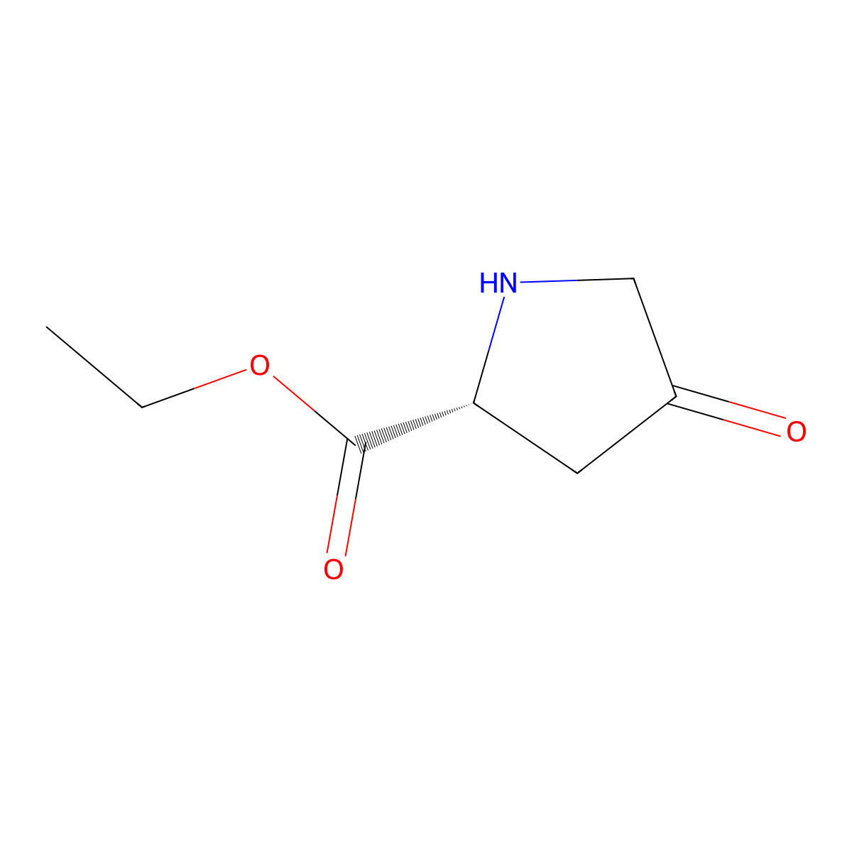 ethyl (2R)-4-oxopyrrolidine-2-carboxylate molecular structure, CAS 2869872-71-7