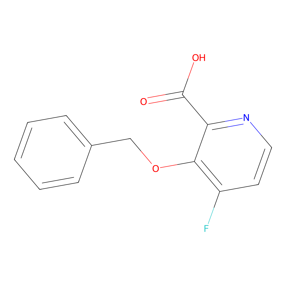 3-(Benzyloxy)-4-fluoropicolinic acid molecular structure, CAS 2869955-44-0