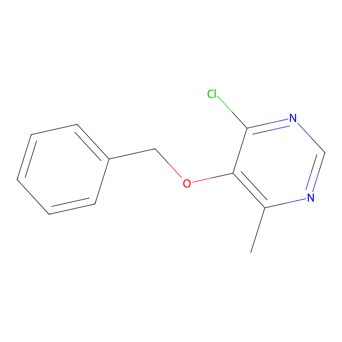 5-(Benzyloxy)-4-chloro-6-methylpyrimidine molecular structure, CAS 2869955-50-8