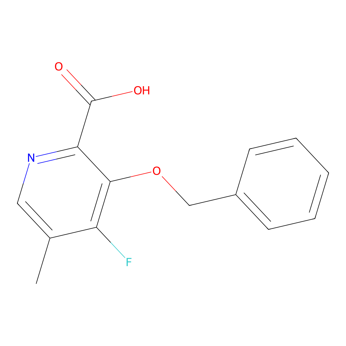 3-(Benzyloxy)-4-fluoro-5-methylpicolinic acid molecular structure, CAS 2869955-57-5