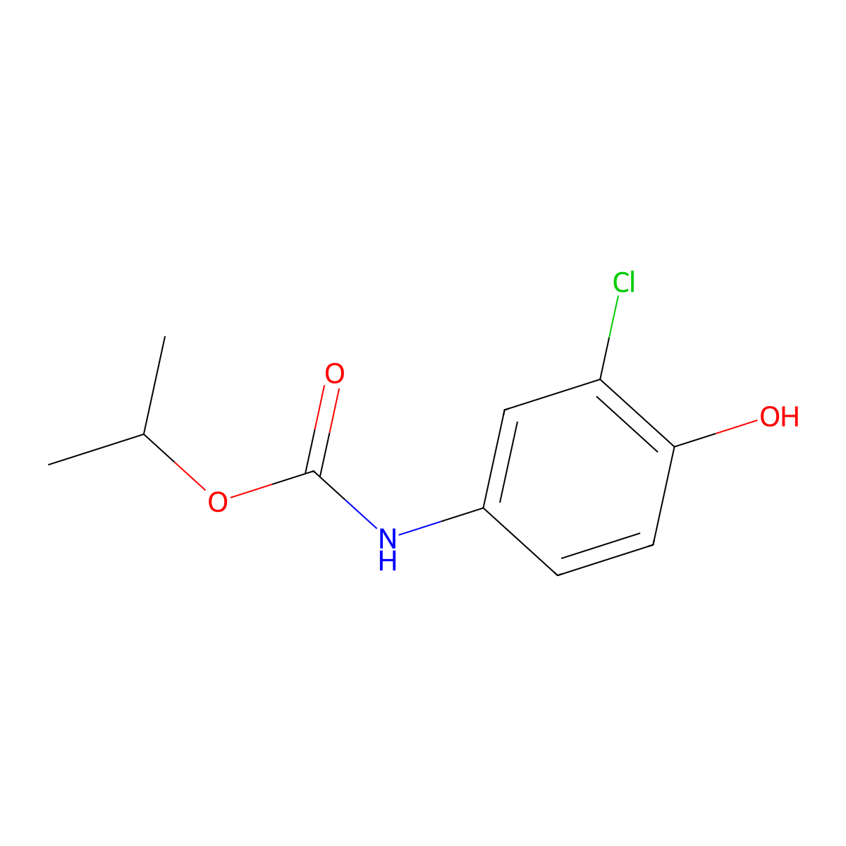 4-Hydroxychlorpropham molecular structure, CAS 28705-96-6