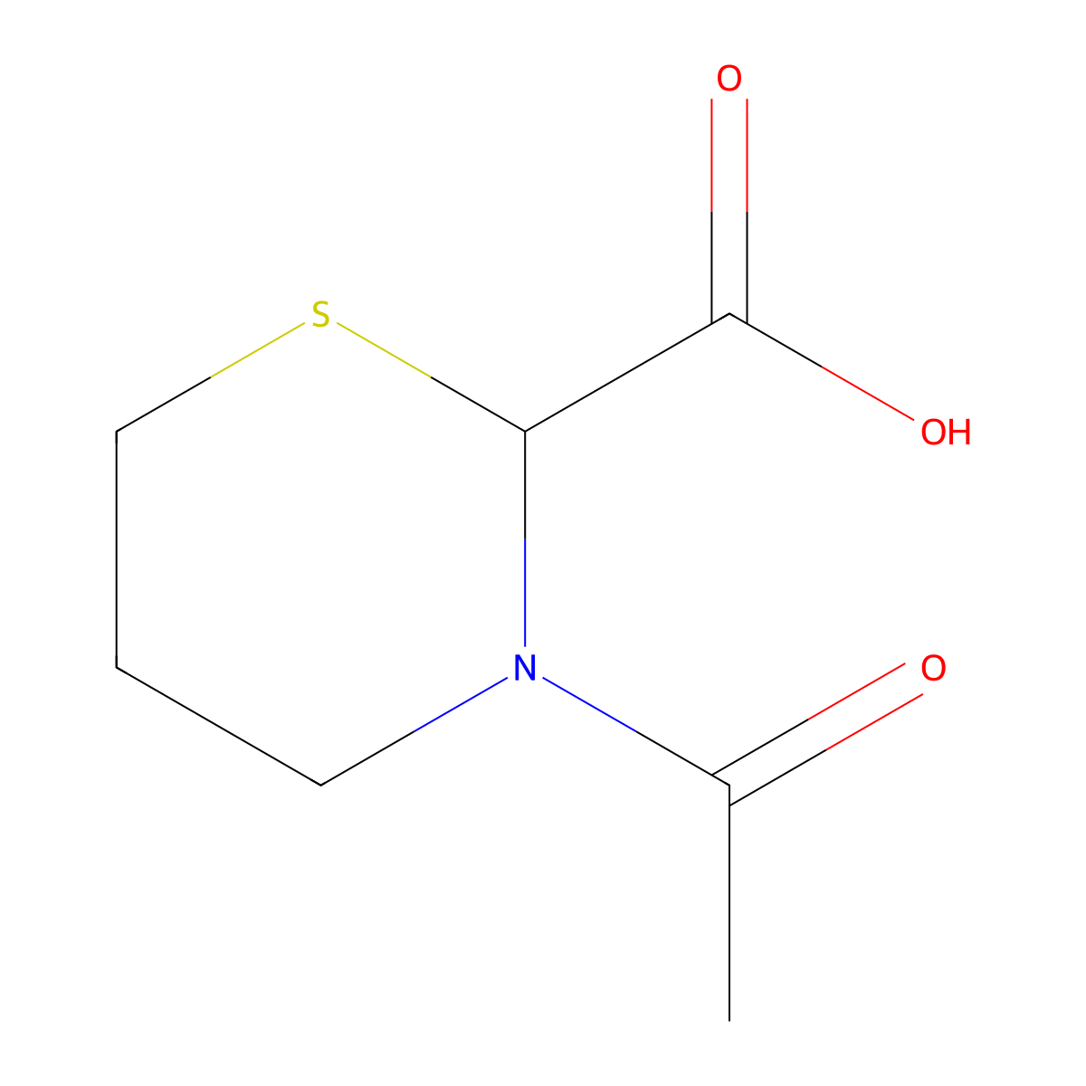3-Acetyl-1,3-thiazinane-2-carboxylic acid molecular structure, CAS 2870642-07-0
