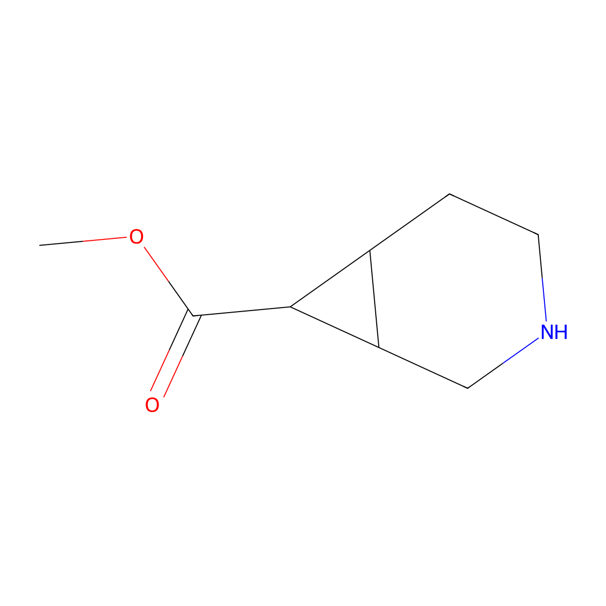 rac-methyl (1R,6S,7R)-3-azabicyclo[4.1.0]heptane-7-carboxylate molecular structure, CAS 2870645-39-7