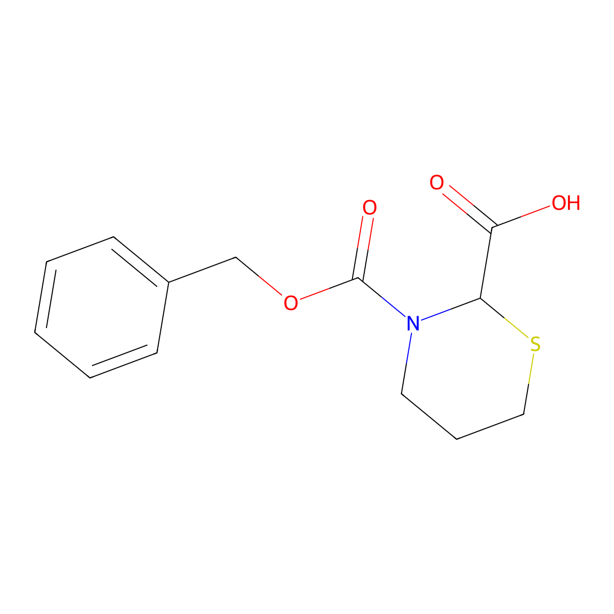 3-[(Benzyloxy)carbonyl]-1,3-thiazinane-2-carboxylic acid molecular structure, CAS 2870645-43-3