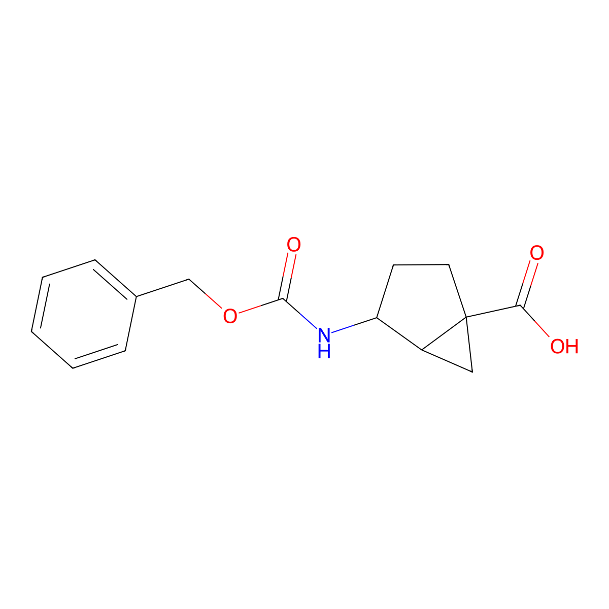 rac-(1R,4R,5R)-4-{[(benzyloxy)carbonyl]amino}bicyclo[3.1.0]hexane-1-carboxylic acid molecular structure, CAS 2870645-66-0