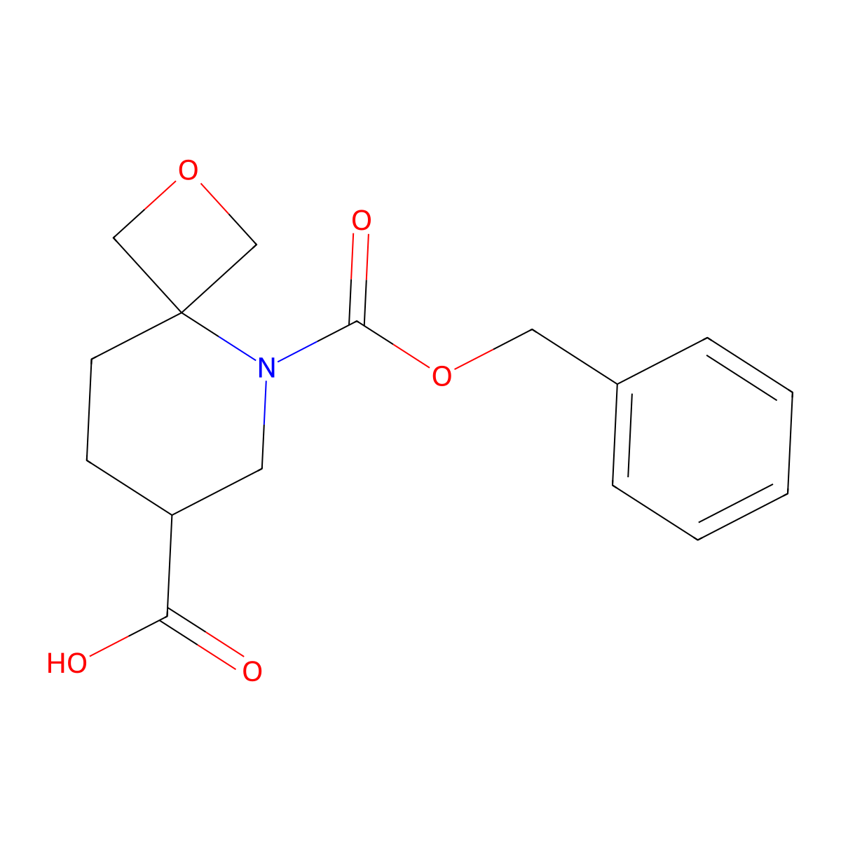 5-[(Benzyloxy)carbonyl]-2-oxa-5-azaspiro[3.5]nonane-7-carboxylic acid molecular structure, CAS 2870645-71-7