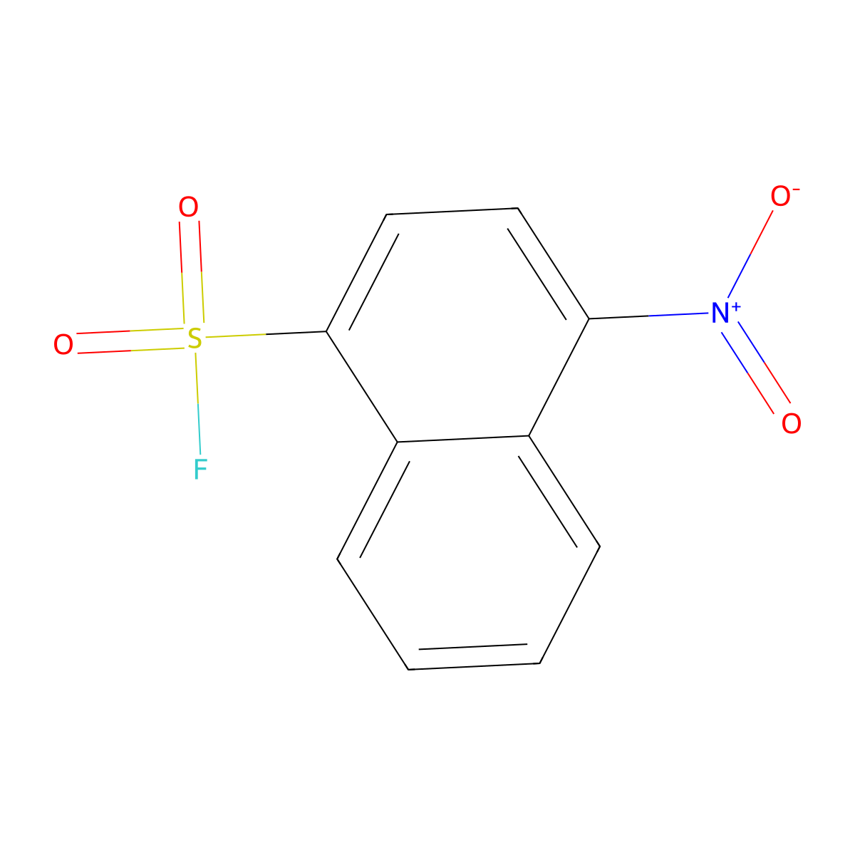 4-Nitronaphthalene-1-sulfonyl fluoride molecular structure, CAS 2870652-60-9