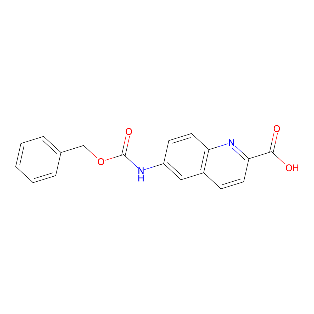 6-{[(Benzyloxy)carbonyl]amino}quinoline-2-carboxylic acid molecular structure, CAS 2870653-50-0