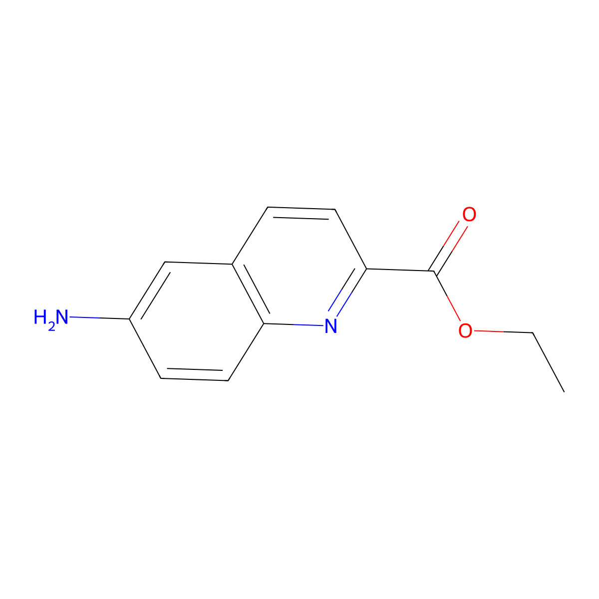 Ethyl 6-aminoquinoline-2-carboxylate molecular structure, CAS 2870659-43-9