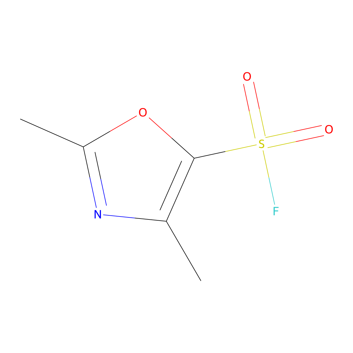 Dimethyl-1,3-oxazole-5-sulfonyl fluoride molecular structure, CAS 2870660-44-7