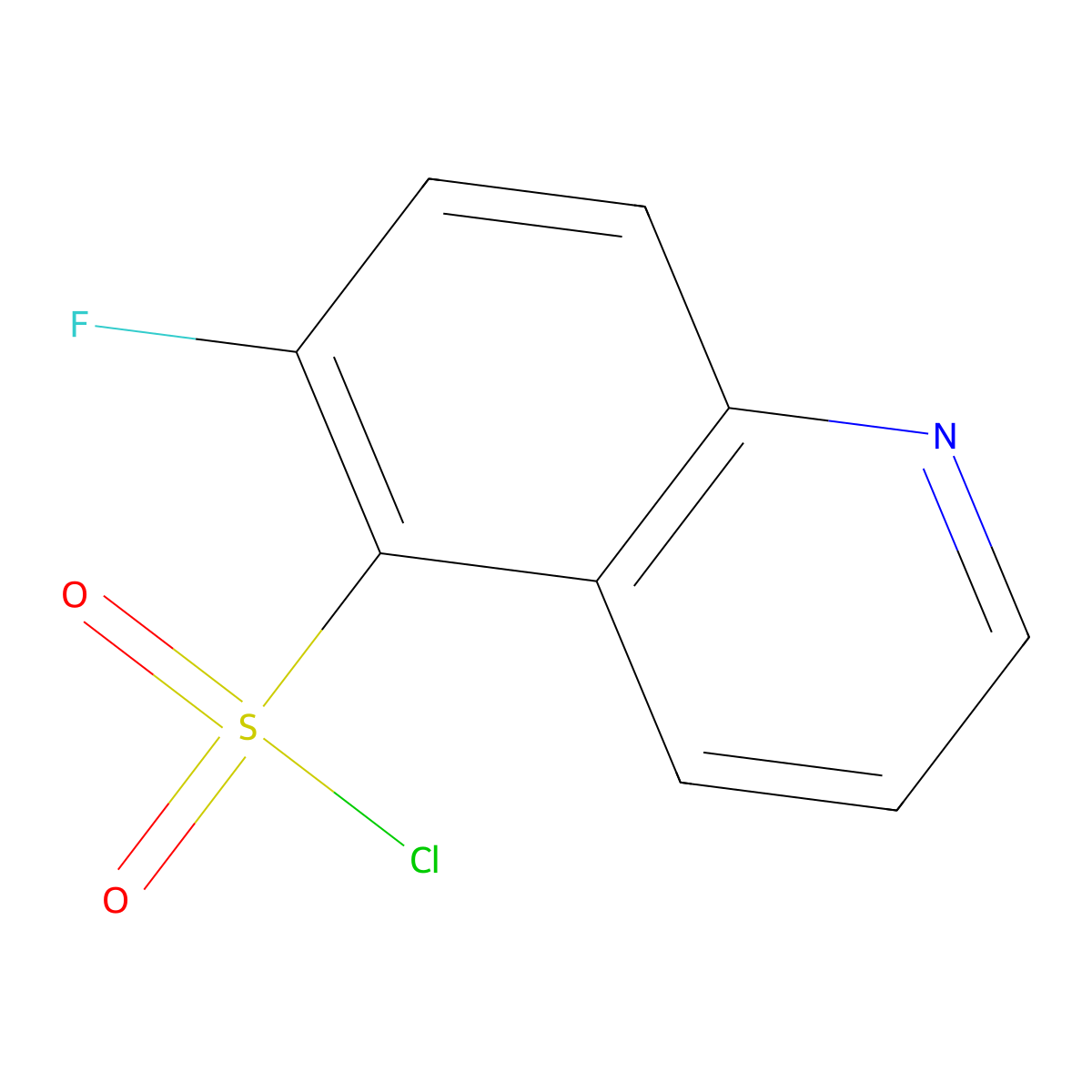 6-Fluoroquinoline-5-sulfonyl chloride molecular structure, CAS 2870661-26-8