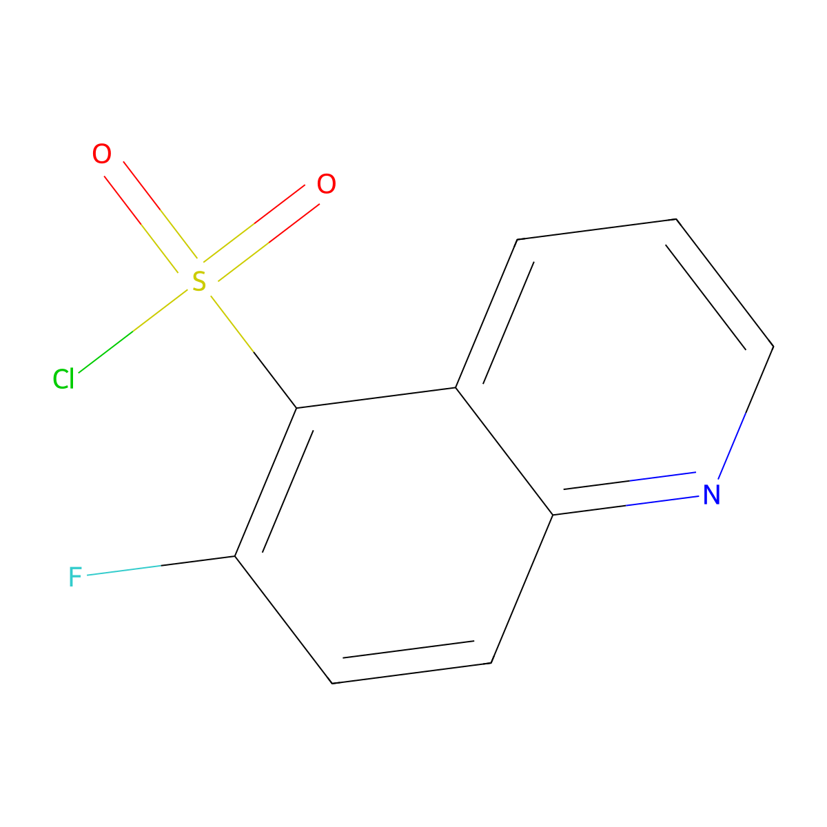 6-Fluoroquinoline-5-sulfonyl chloride molecular structure, CAS 2870661-26-8
