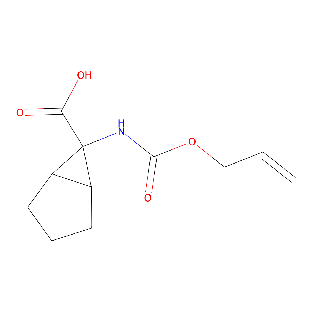 6-{[(Prop-2-en-1-yloxy)carbonyl]amino}bicyclo[3.1.0]hexane-6-carboxylic acid molecular structure, CAS 2870667-22-2