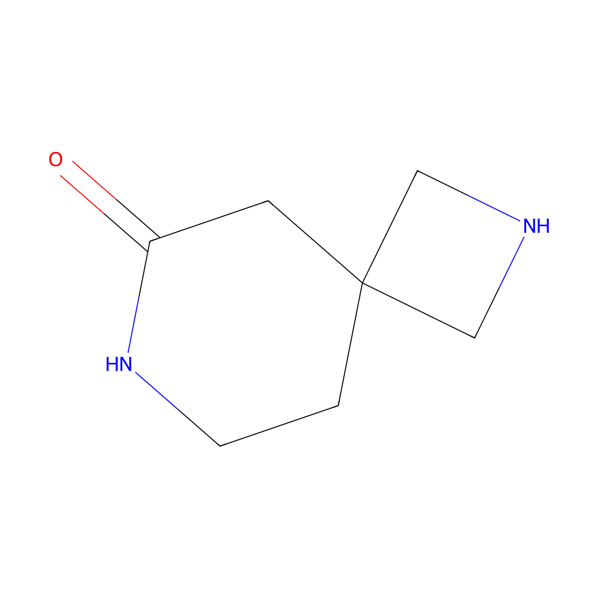 2,7-Diazaspiro[3.5]nonan-6-one molecular structure, CAS 2870667-80-2