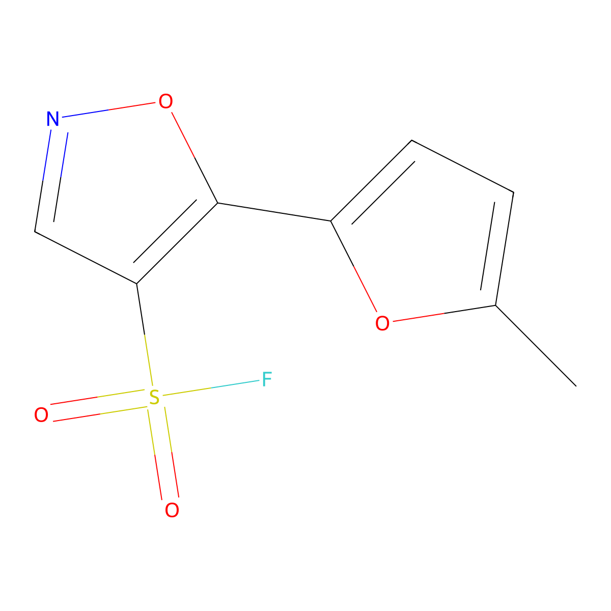5-(5-Methylfuran-2-yl)-1,2-oxazole-4-sulfonyl fluoride molecular structure, CAS 2870667-86-8