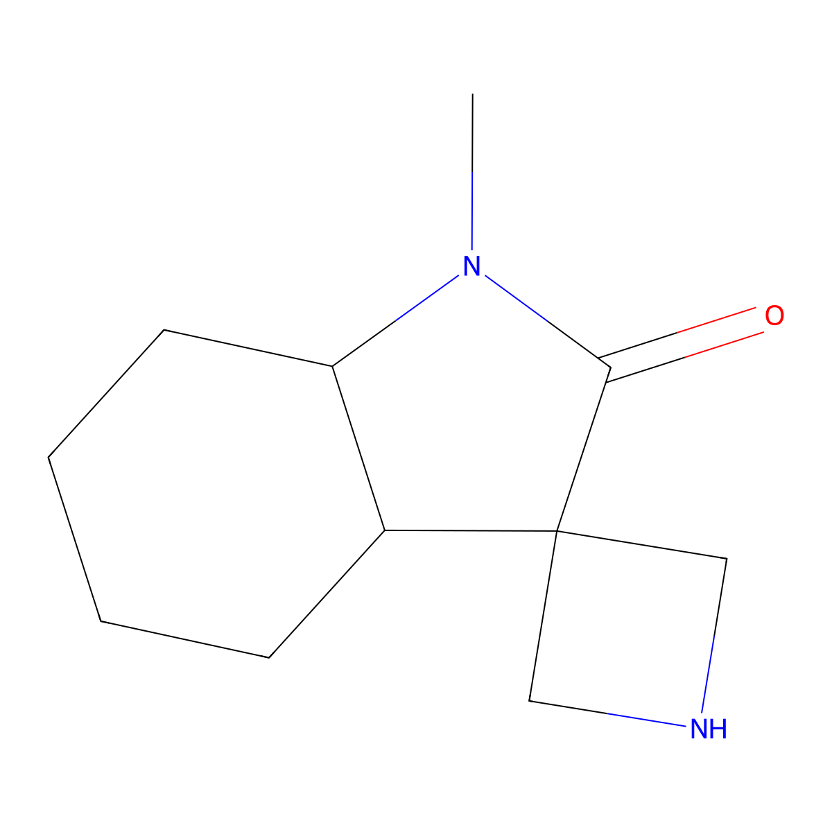 1'-Methyl-octahydrospiro[azetidine-3,3'-indol]-2'-one molecular structure, CAS 2870668-15-6