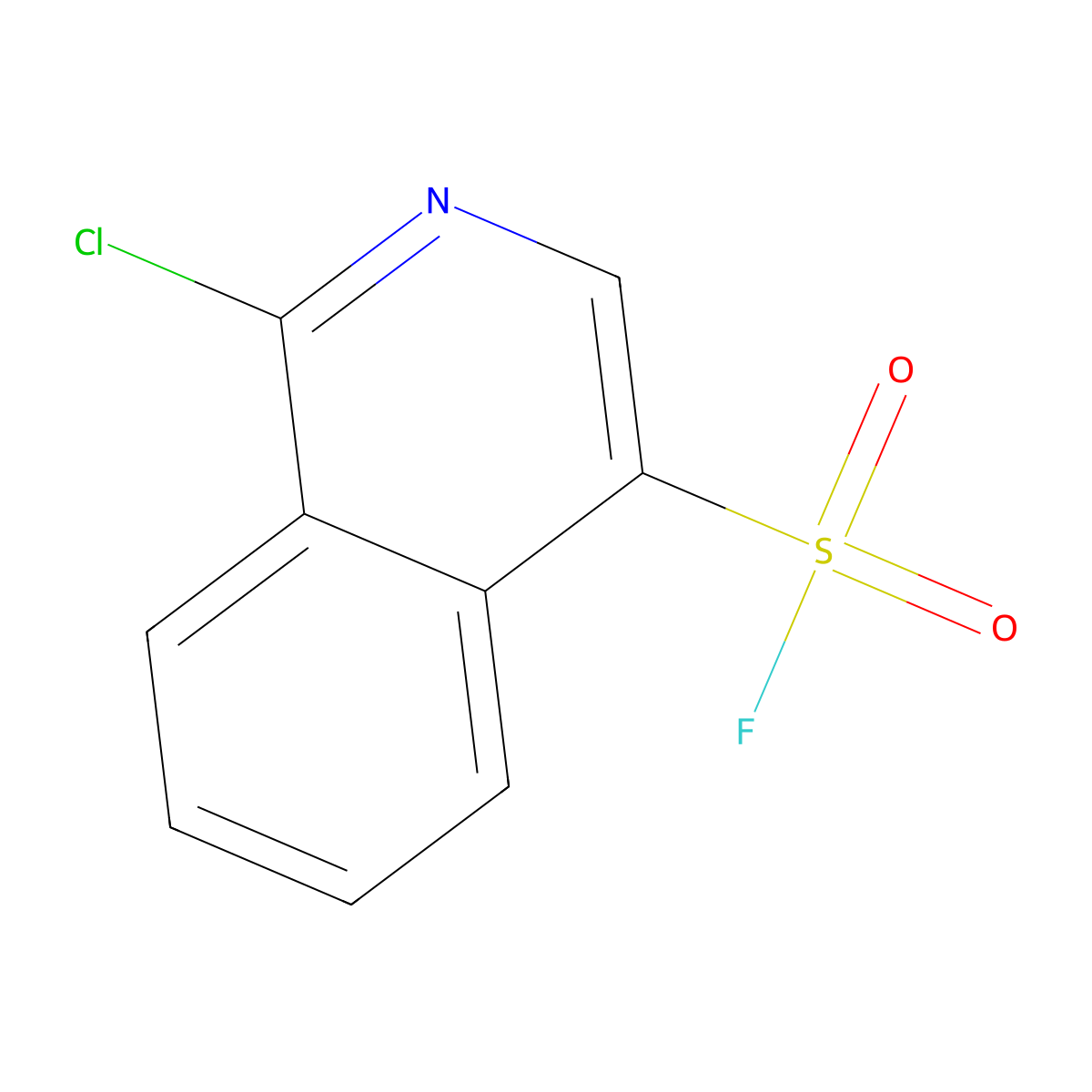1-Chloroisoquinoline-4-sulfonyl fluoride molecular structure, CAS 2870668-28-1