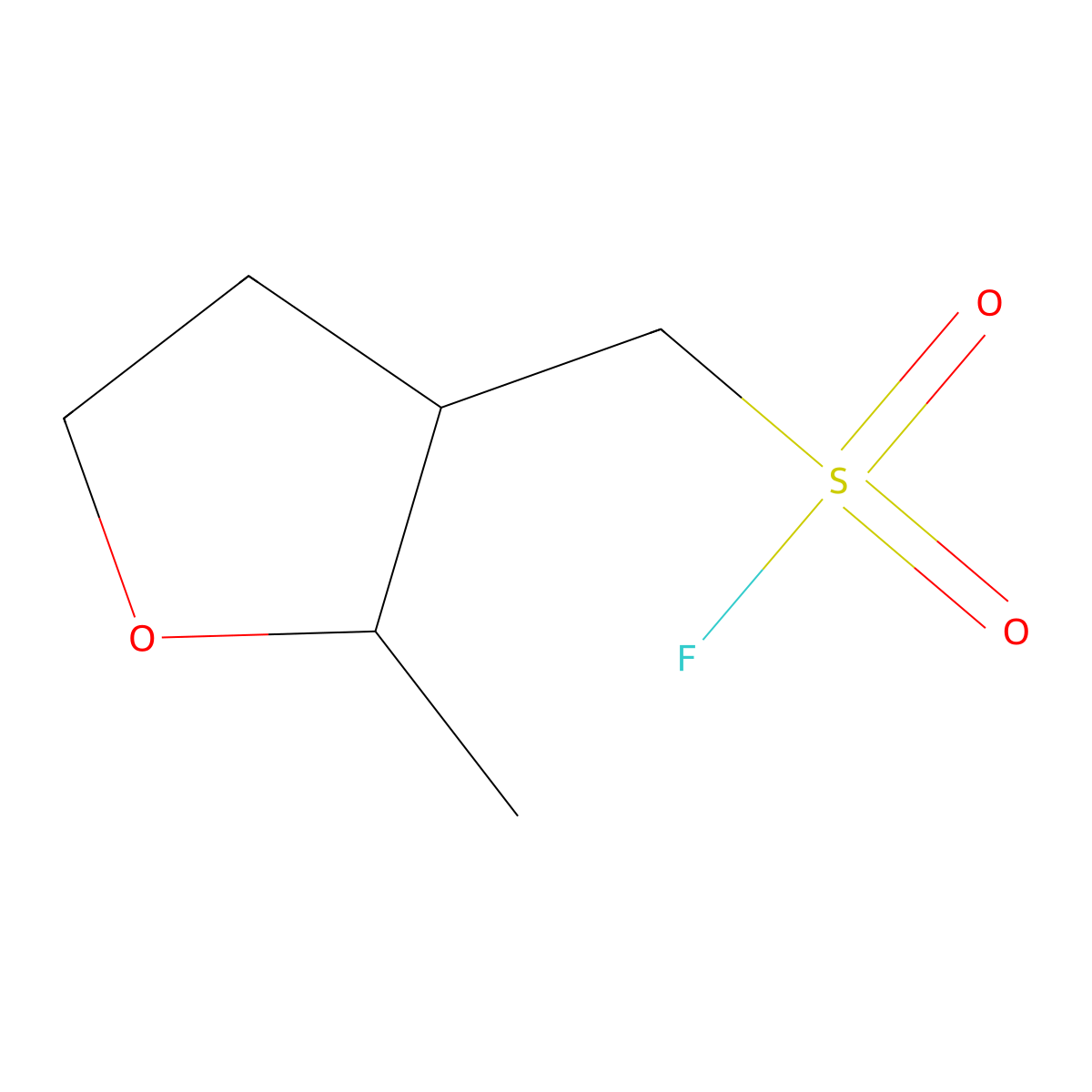 rac-[(2R,3R)-2-methyloxolan-3-yl]methanesulfonyl fluoride molecular structure, CAS 2870668-42-9