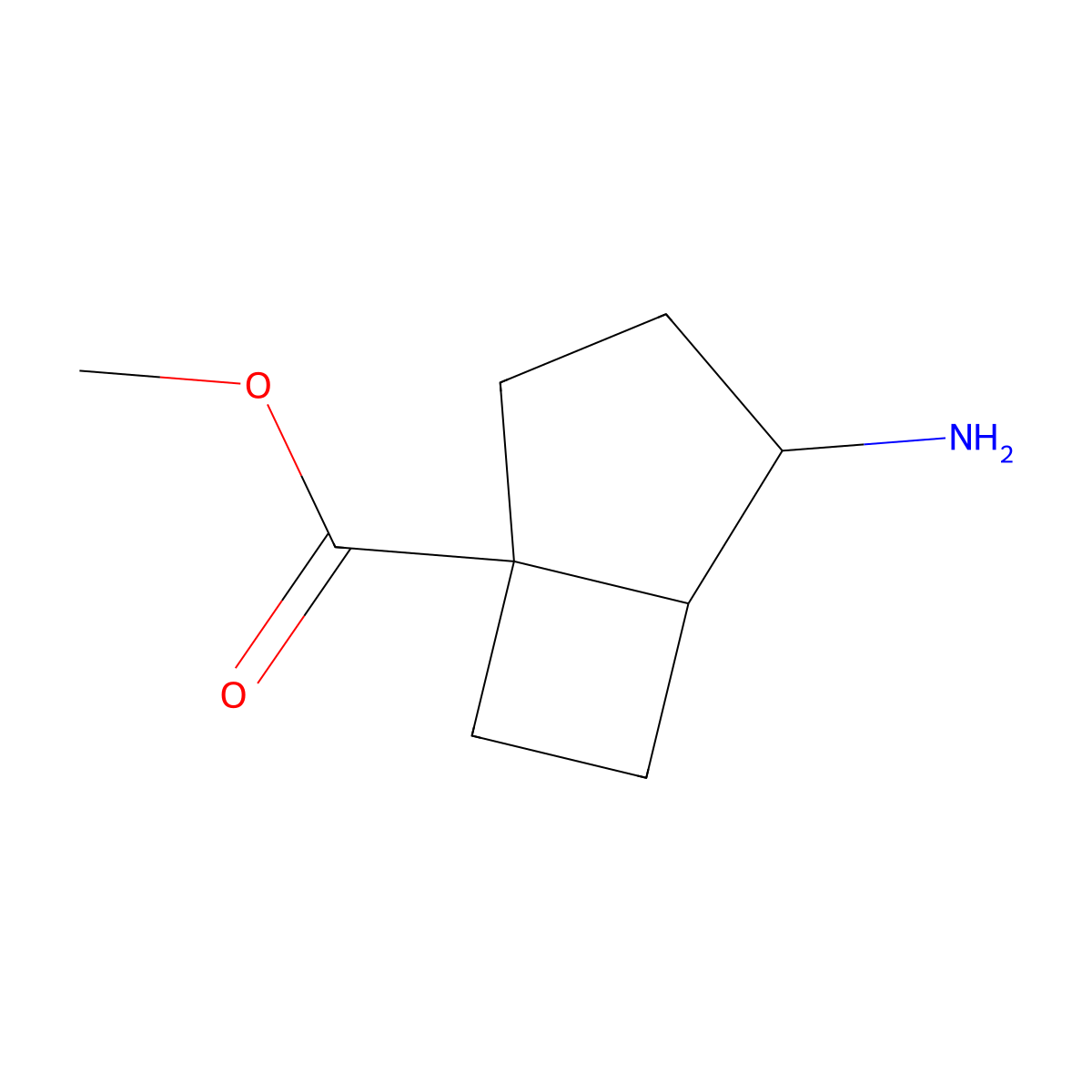 rac-methyl (1R,4R,5S)-4-aminobicyclo[3.2.0]heptane-1-carboxylate molecular structure, CAS 2870673-34-8