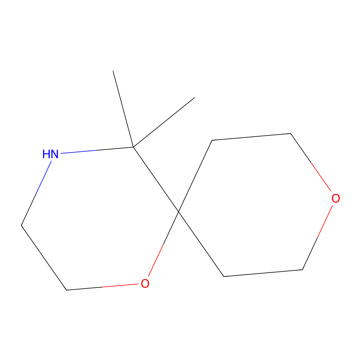 5,5-Dimethyl-1,9-dioxa-4-azaspiro[5.5]undecane molecular structure, CAS 2870674-19-2
