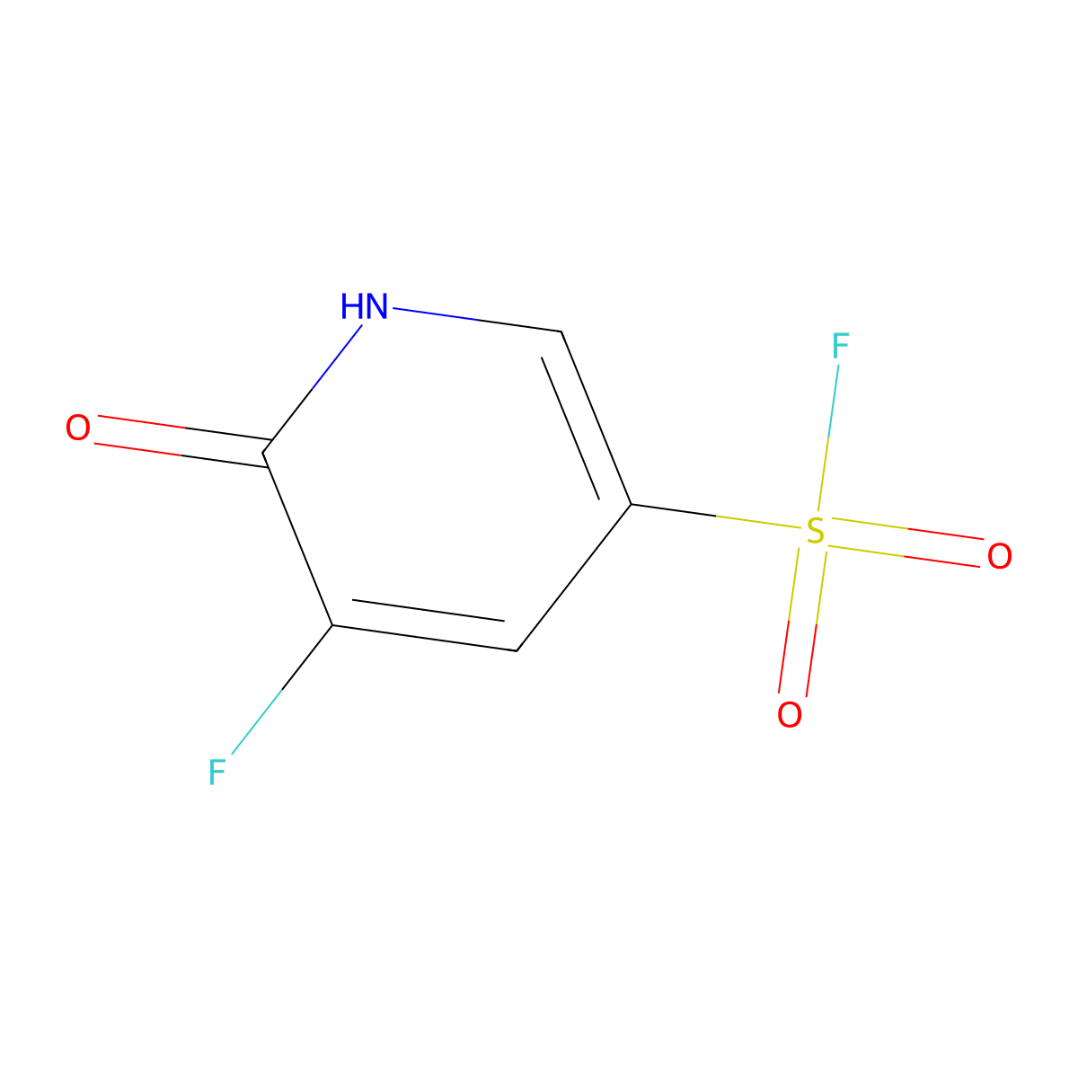 5-Fluoro-6-hydroxypyridine-3-sulfonyl fluoride molecular structure, CAS 2870674-29-4