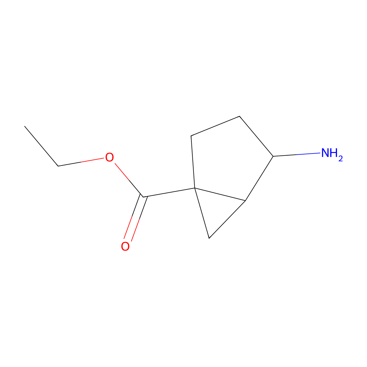 rac-ethyl (1R,4R,5R)-4-aminobicyclo[3.1.0]hexane-1-carboxylate molecular structure, CAS 2870681-29-9