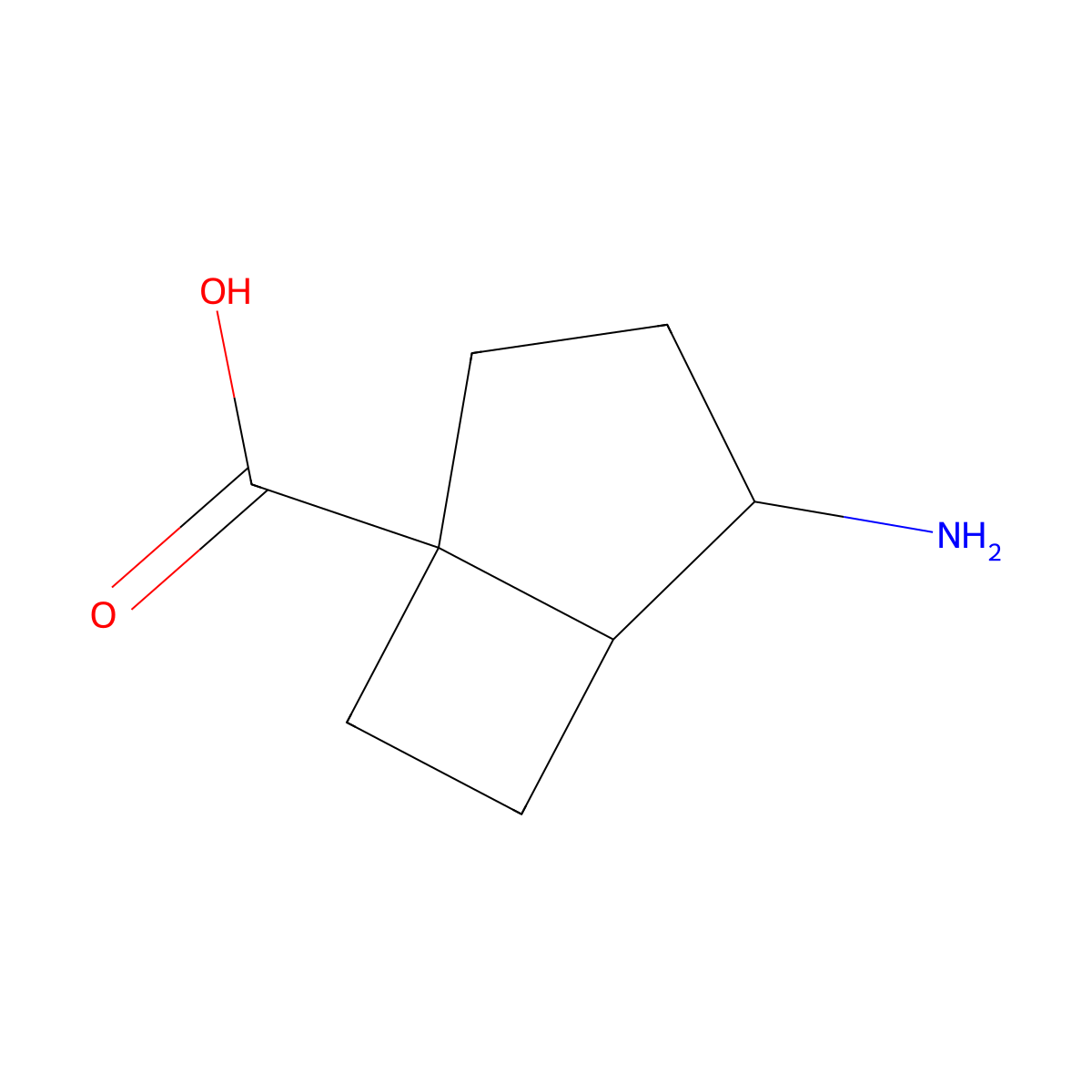 rac-(1R,4R,5S)-4-aminobicyclo[3.2.0]heptane-1-carboxylic acid molecular structure, CAS 2870688-98-3