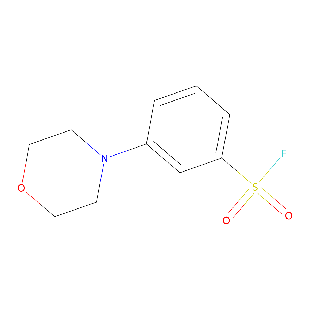 3-(Morpholin-4-yl)benzene-1-sulfonyl fluoride molecular structure, CAS 2870701-68-9